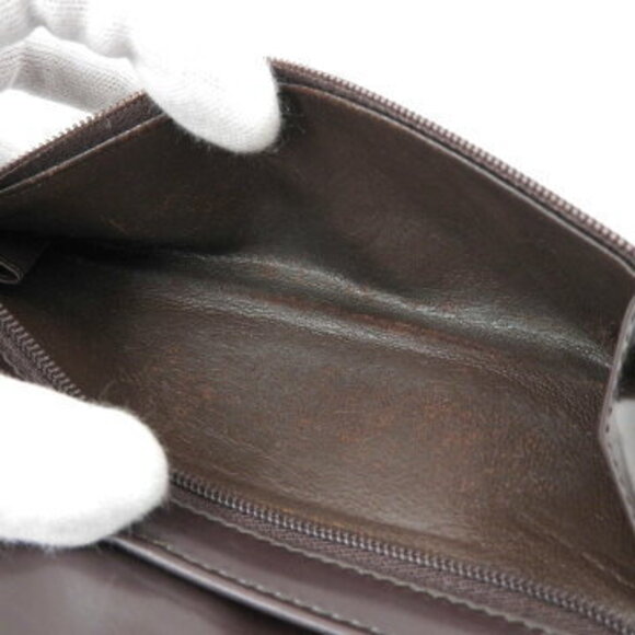 Gucci Double Snap Long Wallet Brown Leather - Picture 4 of 7